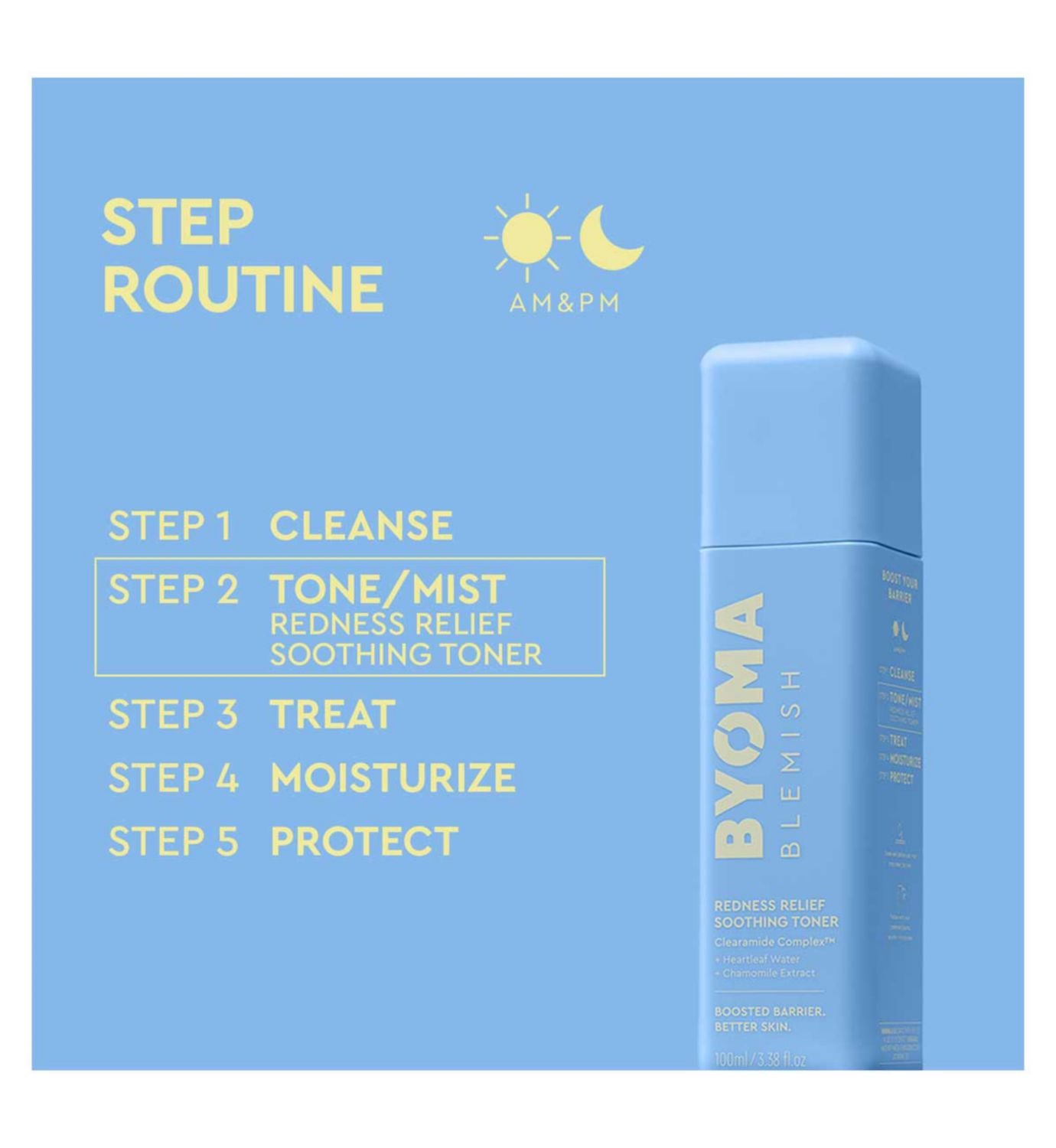 BYOMA blemish redness relief soothing toner 100ml - British product