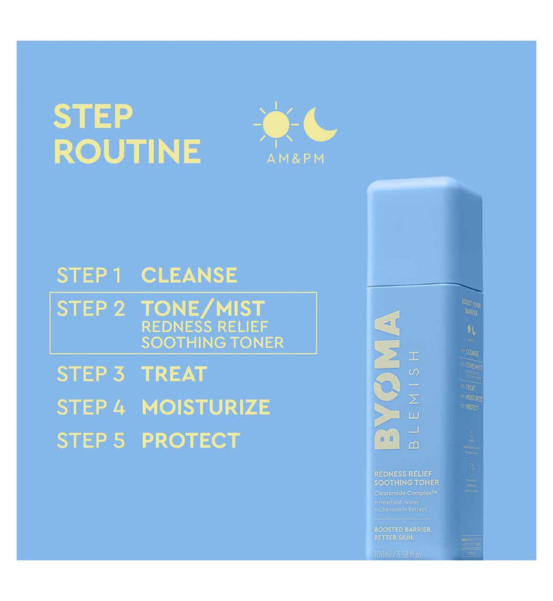 BYOMA blemish redness relief soothing toner 100ml - British product