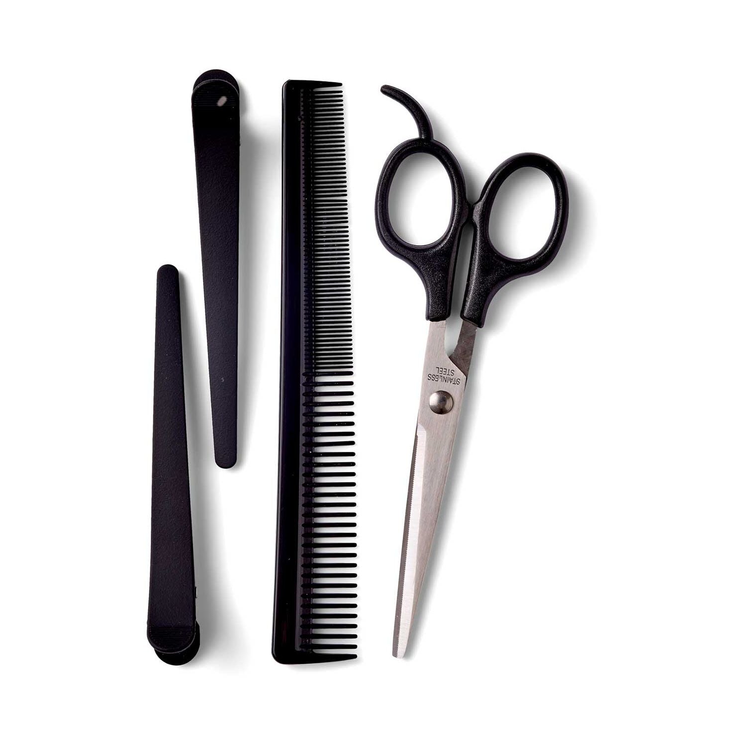 Boots hair cutting kit with scissors and comb, imported from the UK