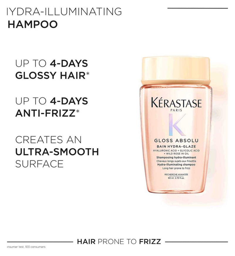 Kérastase Gloss Absolu hydra-illuminating shampoo 80ml, UK version