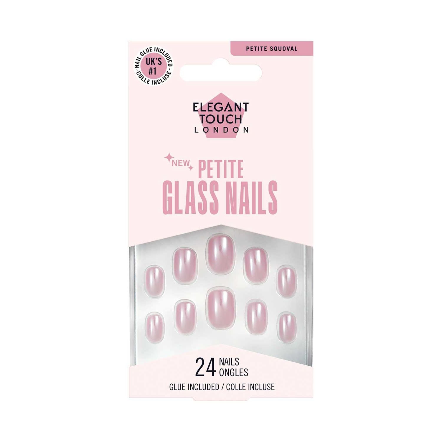 Elegant Touch glass nails Sugar Snow, imported from the UK
