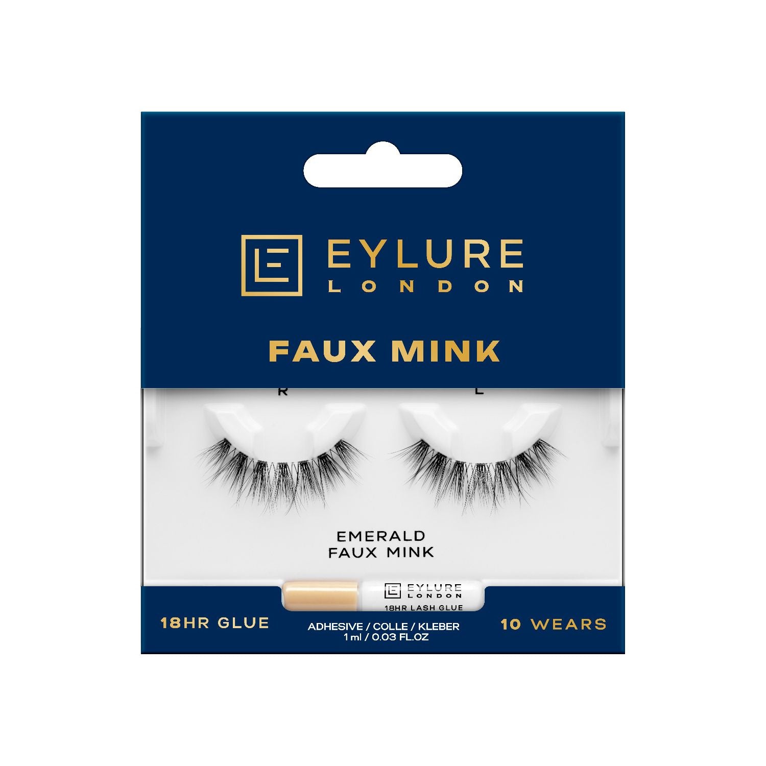 Eylure Faux Mink Emerald false eyelashes - British product