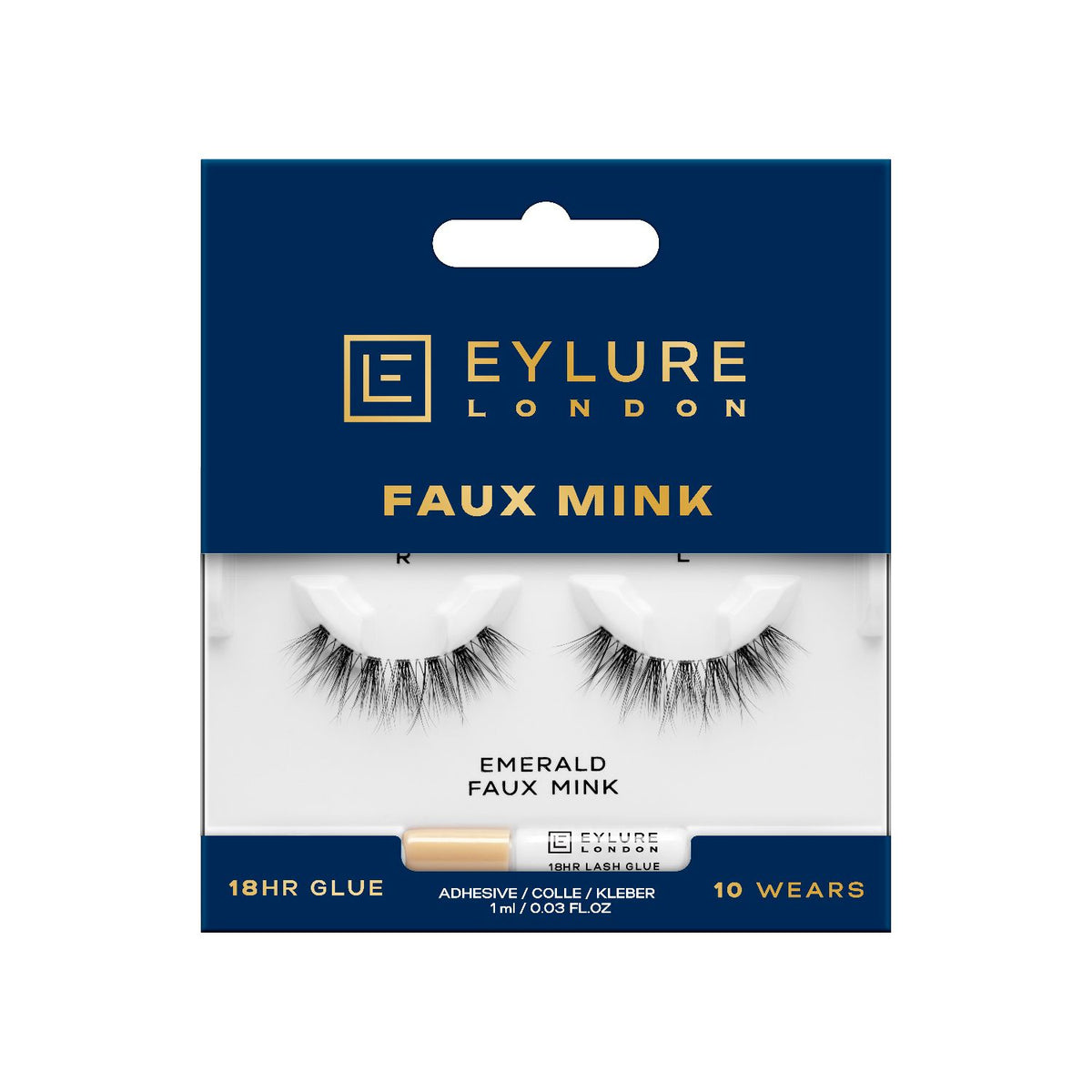 Eylure Faux Mink Emerald false eyelashes - British product