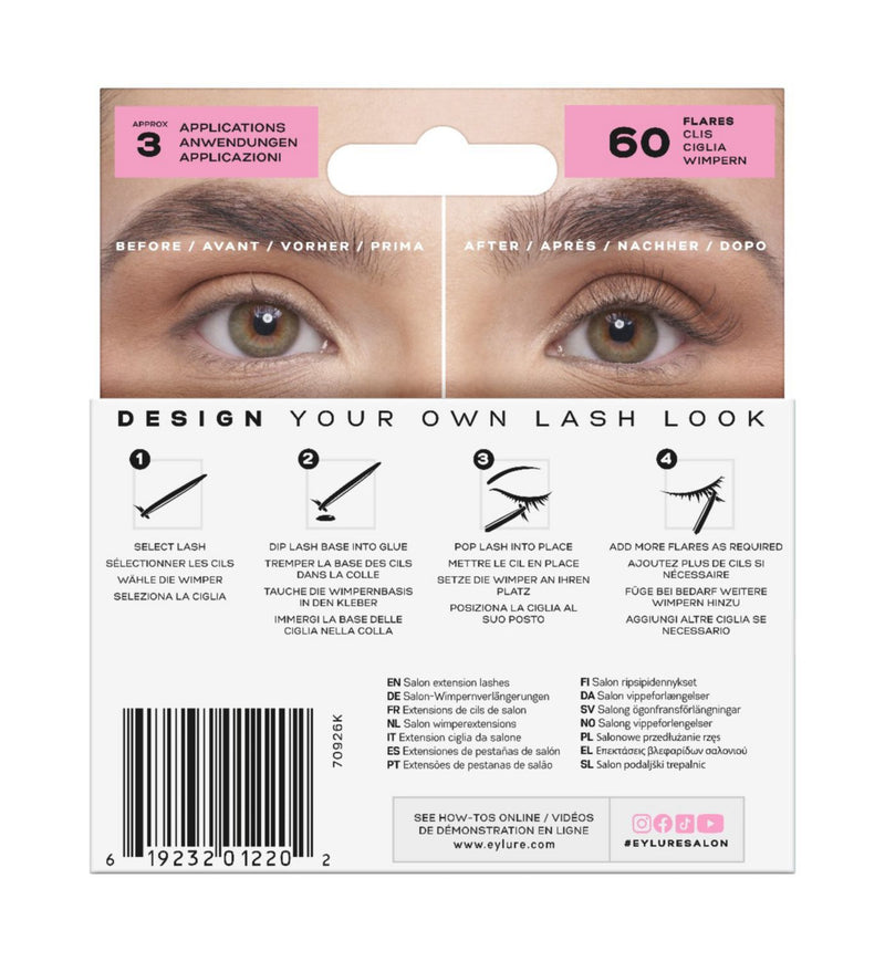 Eylure wispy lash fans 60 pack, UK version