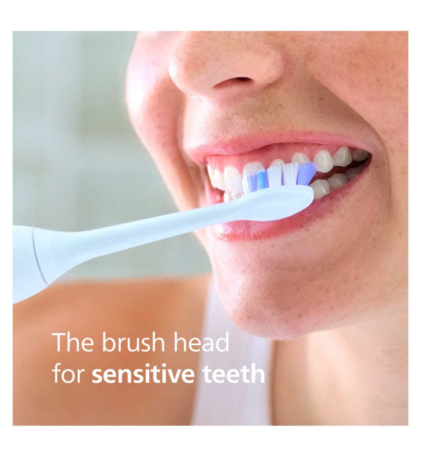 Philips Sonicare sensitive toothbrush heads 3 pack white (British brand)