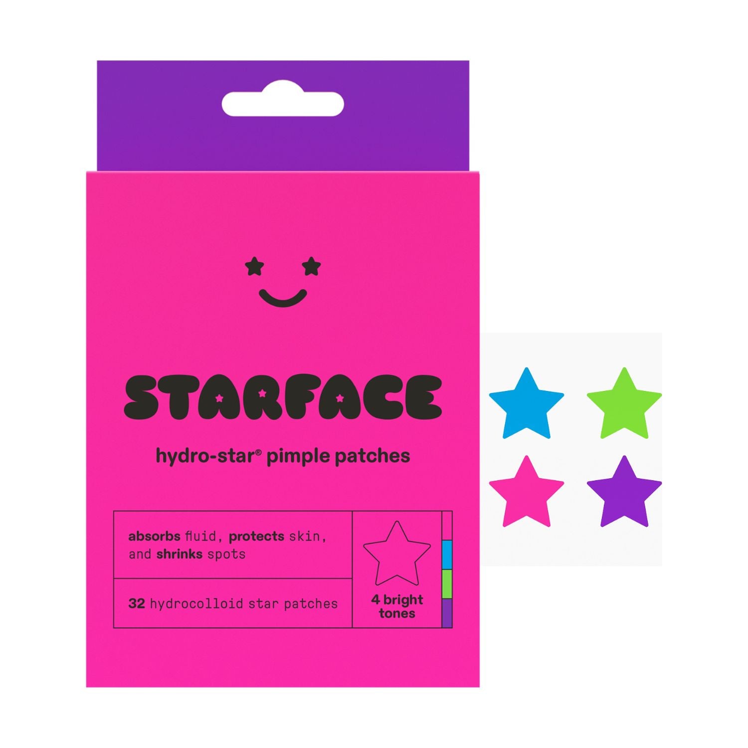 Starface pimple patches party pack 32 count (British brand)