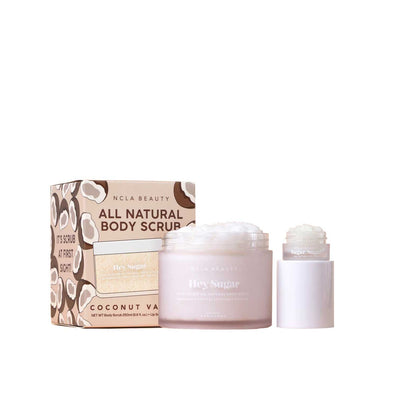 Boots NCLA Hey Sugar Coconut Vanilla Lip & Body Scrub Set 5ml + 250ml- Buy online at McGrocer