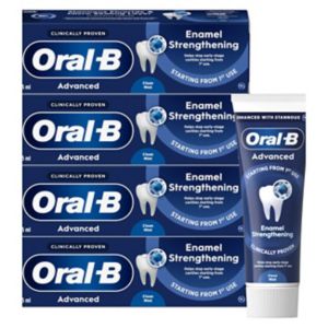 Oral-B Pro Expert Zahnpasta zur Stärkung des Zahnschmelzes, Minzgeschmack, 75 ml x4