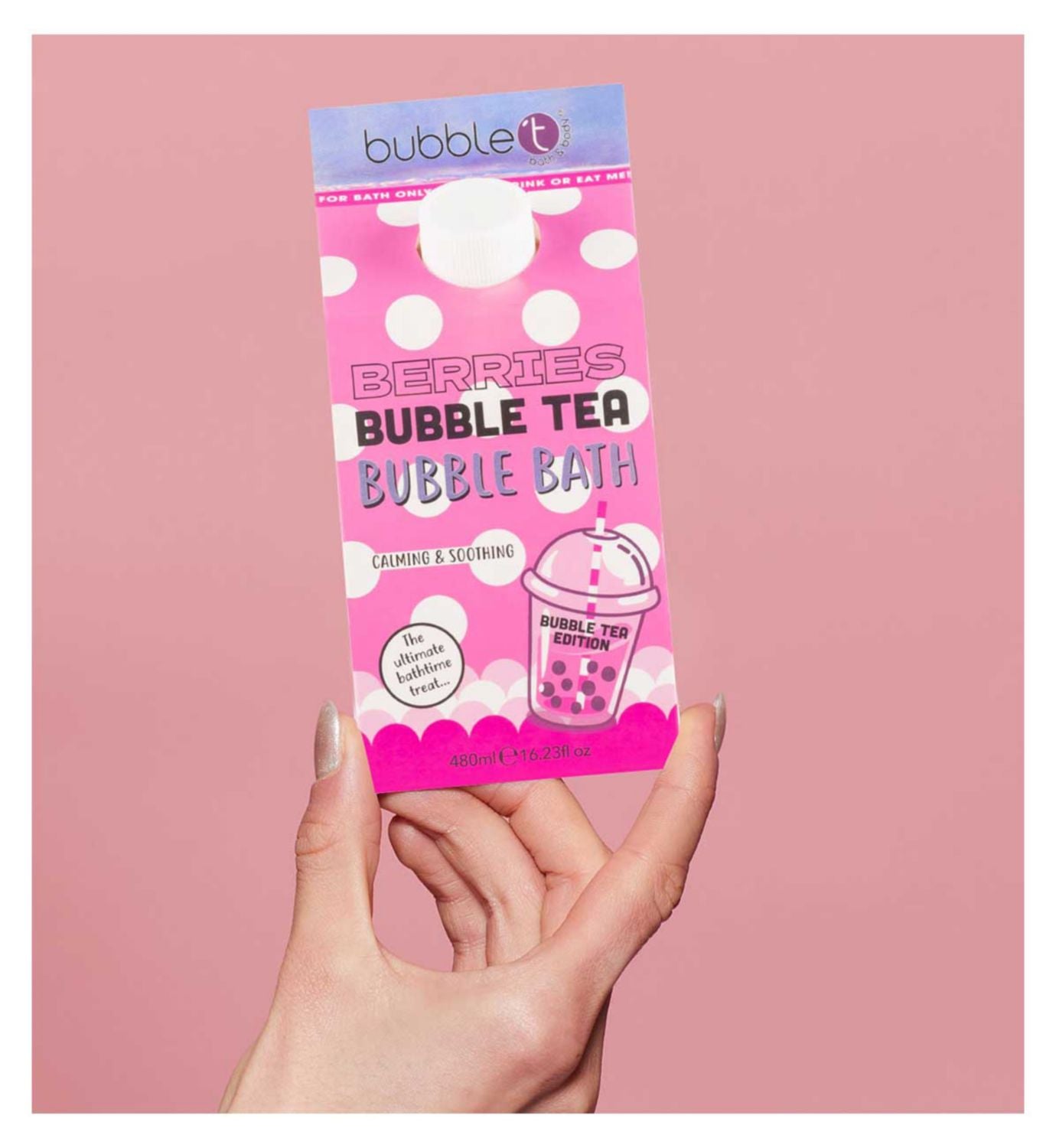 Bubble T Milk Berries bubble bath 480ml - British product