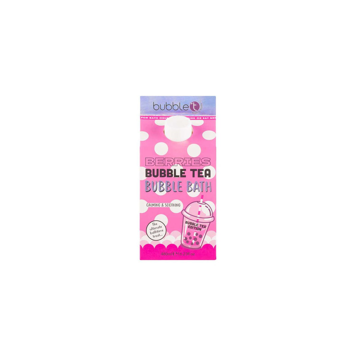 Bubble T Milk Berries bubble bath 480ml - British product