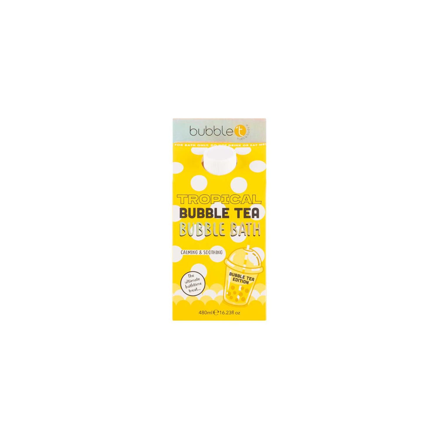 Bubble T bubble bath milk tropical 480ml, imported from the UK