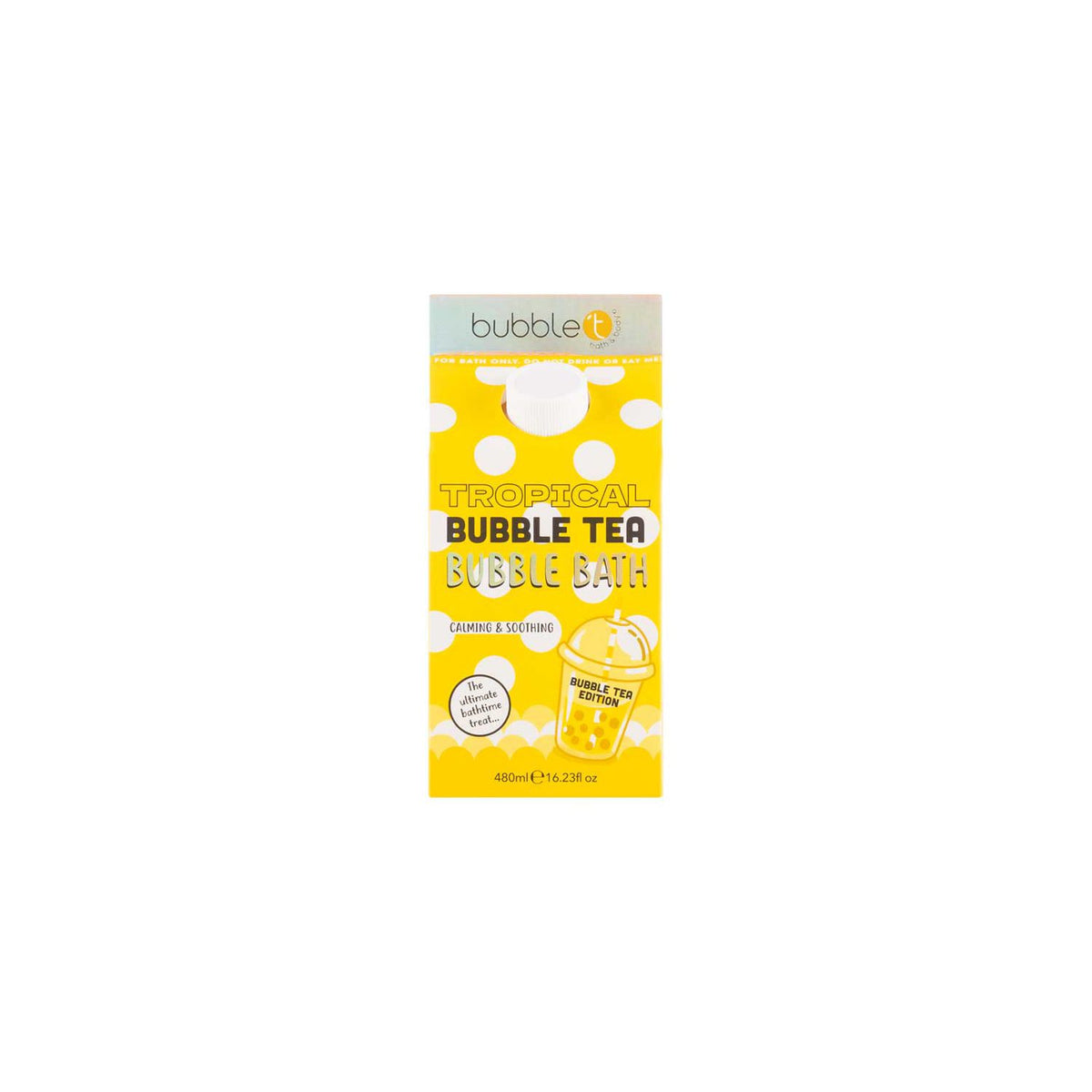 Bubble T bubble bath milk tropical 480ml, imported from the UK