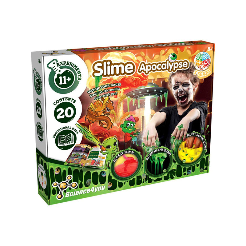 Science 4 You Slime Apocalypse Playset with glow in the dark aliens - British product