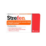 Strefen orange sugar-free lozenges, 16 count, UK version