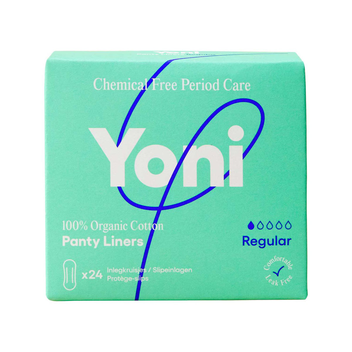 Yoni panty liners regular 24 count, imported from the UK