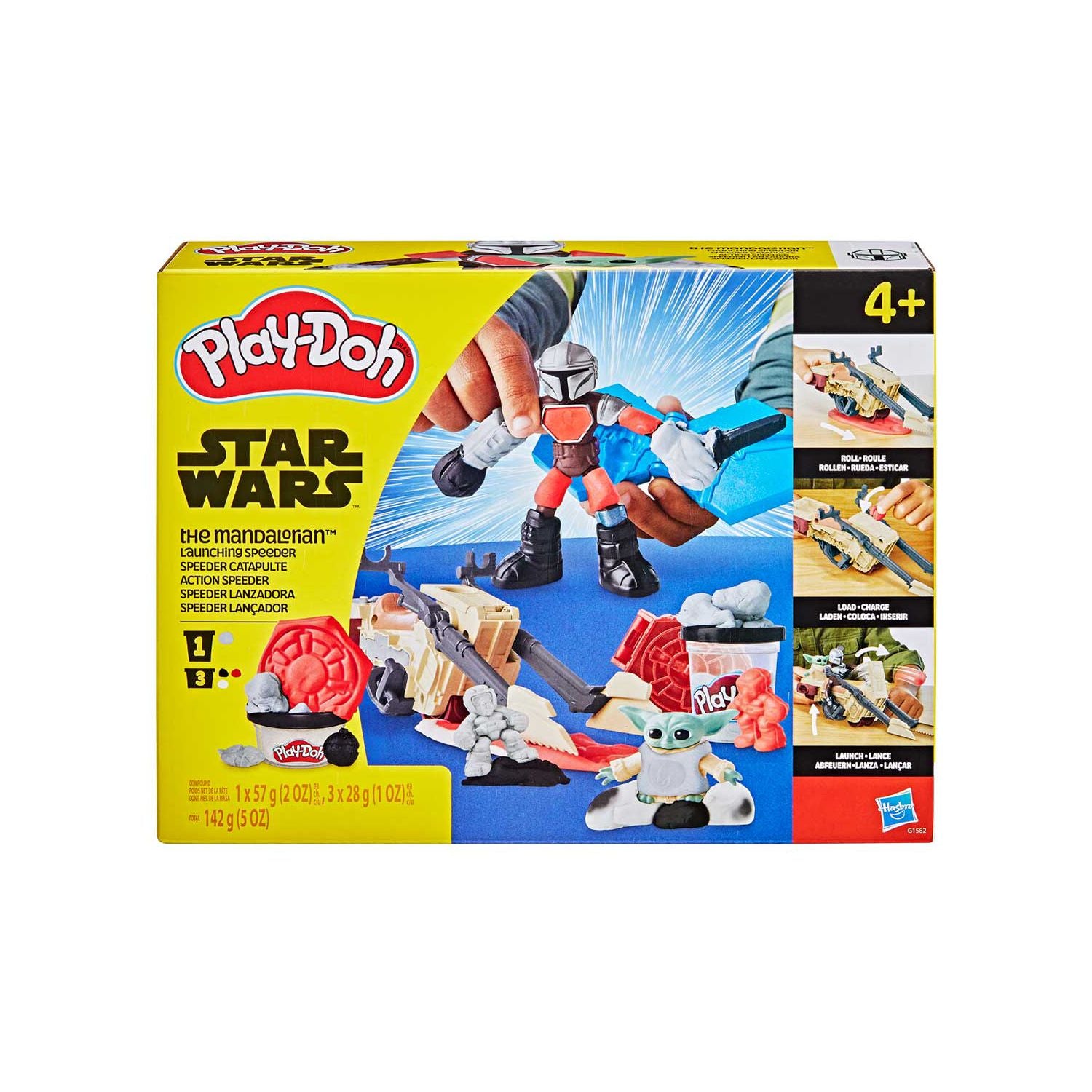 Hasbro Play Doh Mandalorian & Grogu Speeder playset - British product