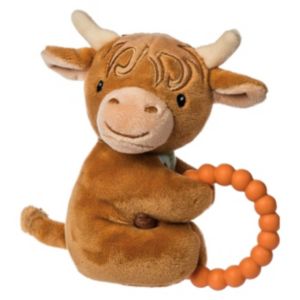 Mary Meyer Hetty Highland Cow Rattle, imported from the UK