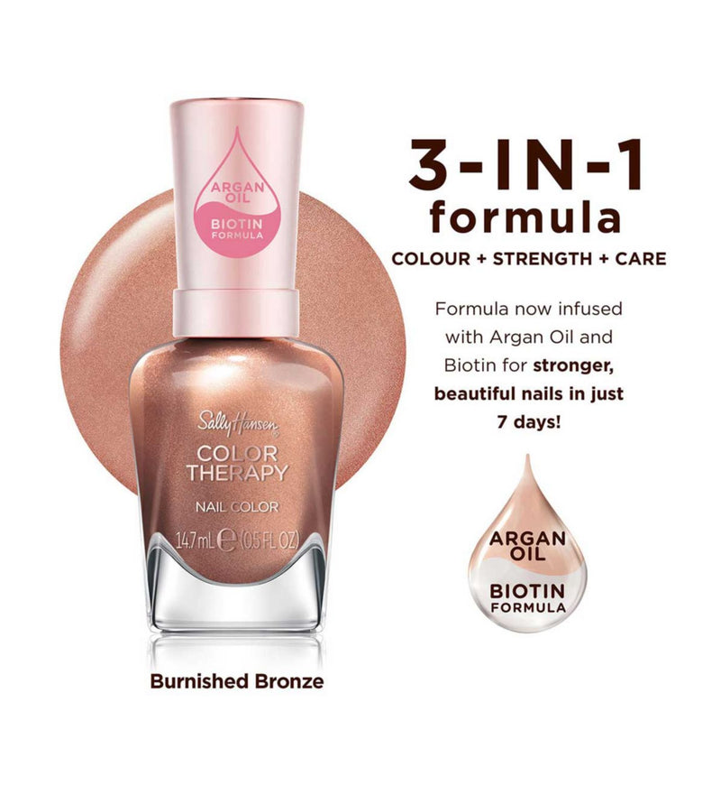 Sally Hansen Burnished Bronze nail polish 14.7ml, imported from the UK