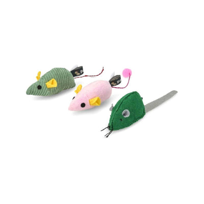 Boots Petface Catkins Three Kind Mice Plush Cat Toys 3 Pack- Buy online at McGrocer