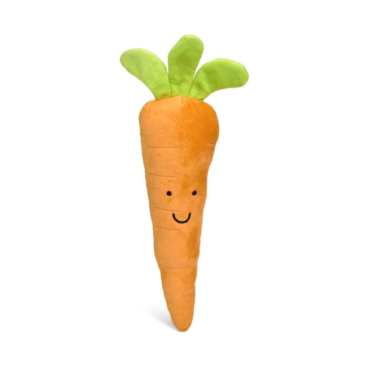 Petface Foodie Faces Furry Carrot plush dog toy, imported from the UK