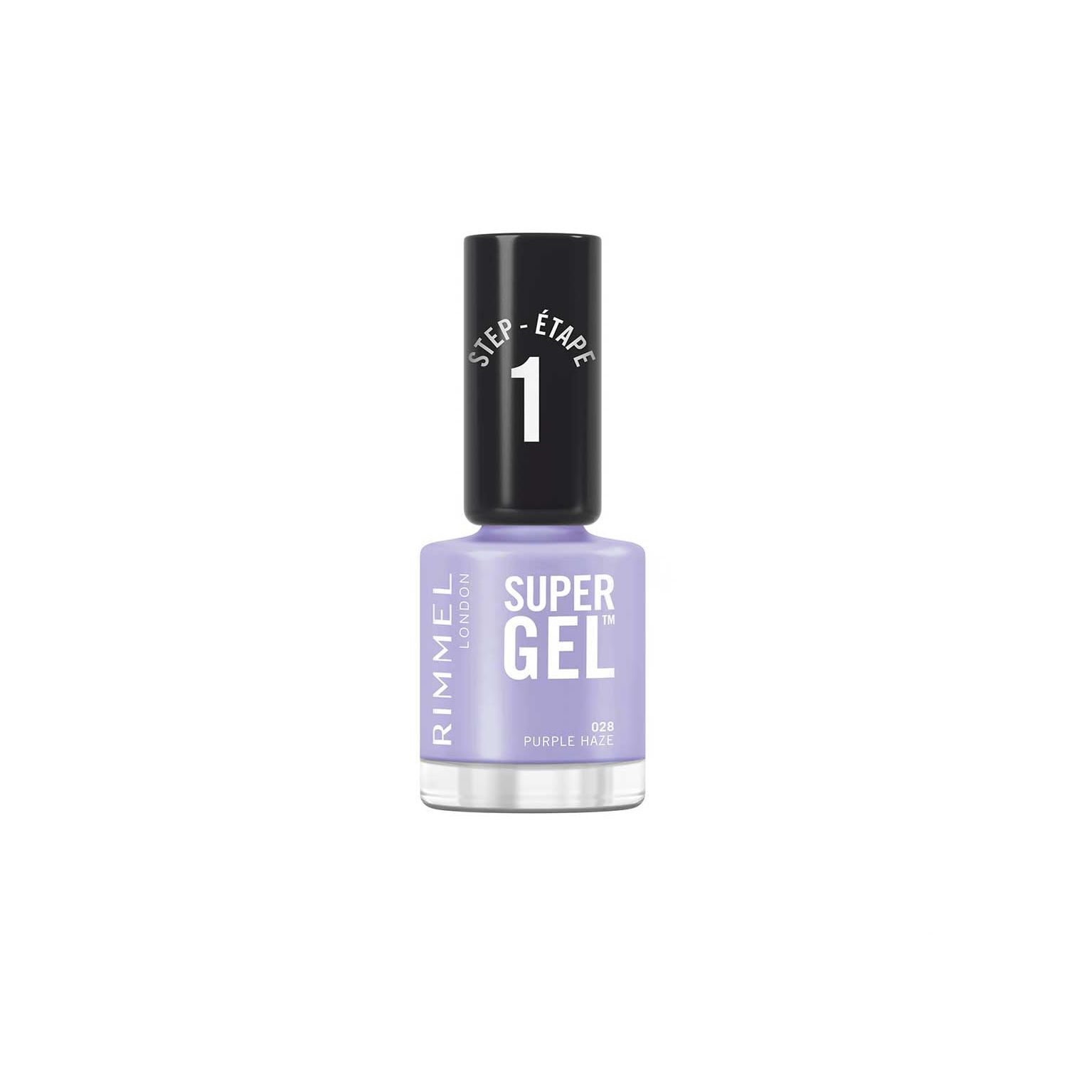 Rimmel SuperGel nail polish Purple Haze 12ml, imported from the UK