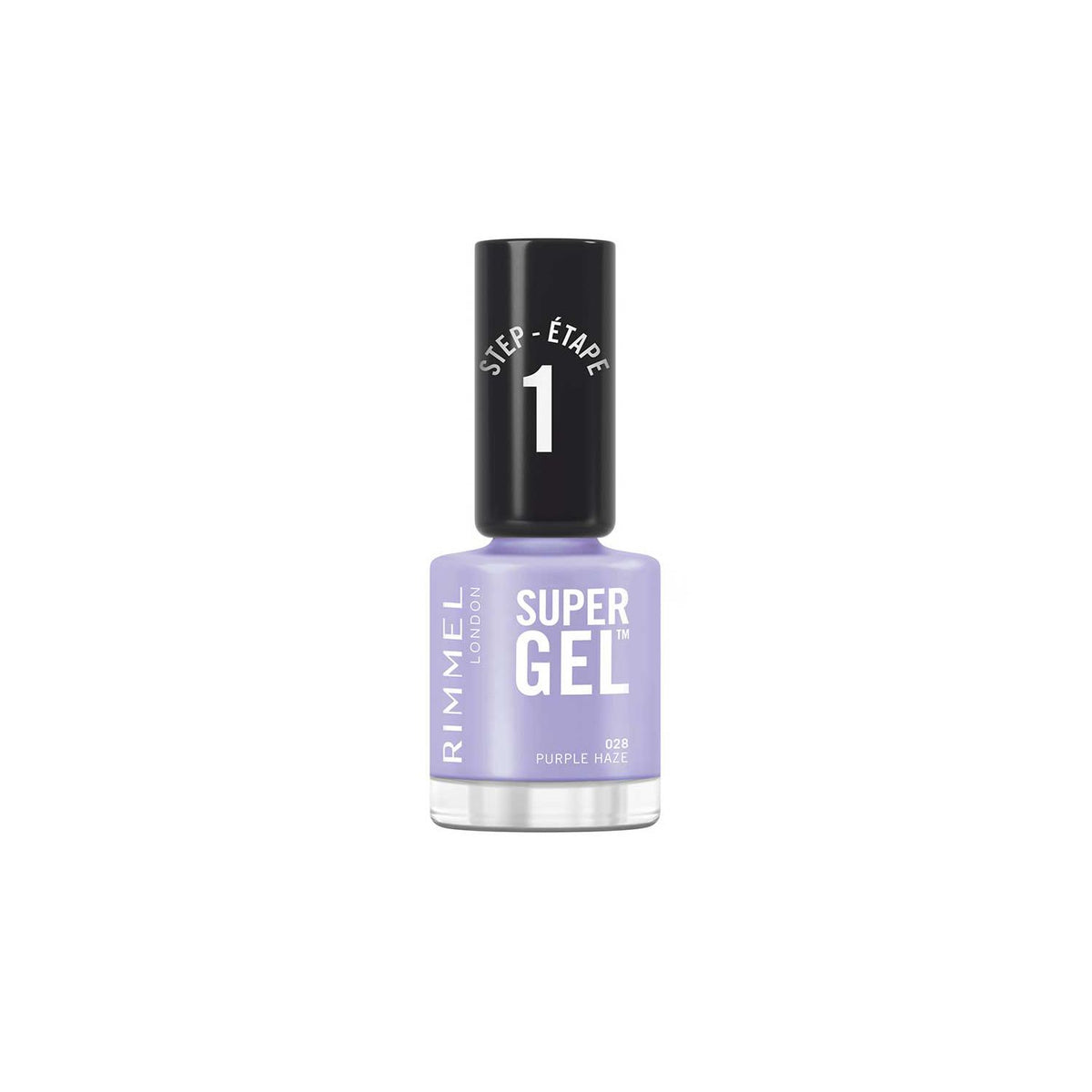 Rimmel SuperGel nail polish Purple Haze 12ml, imported from the UK