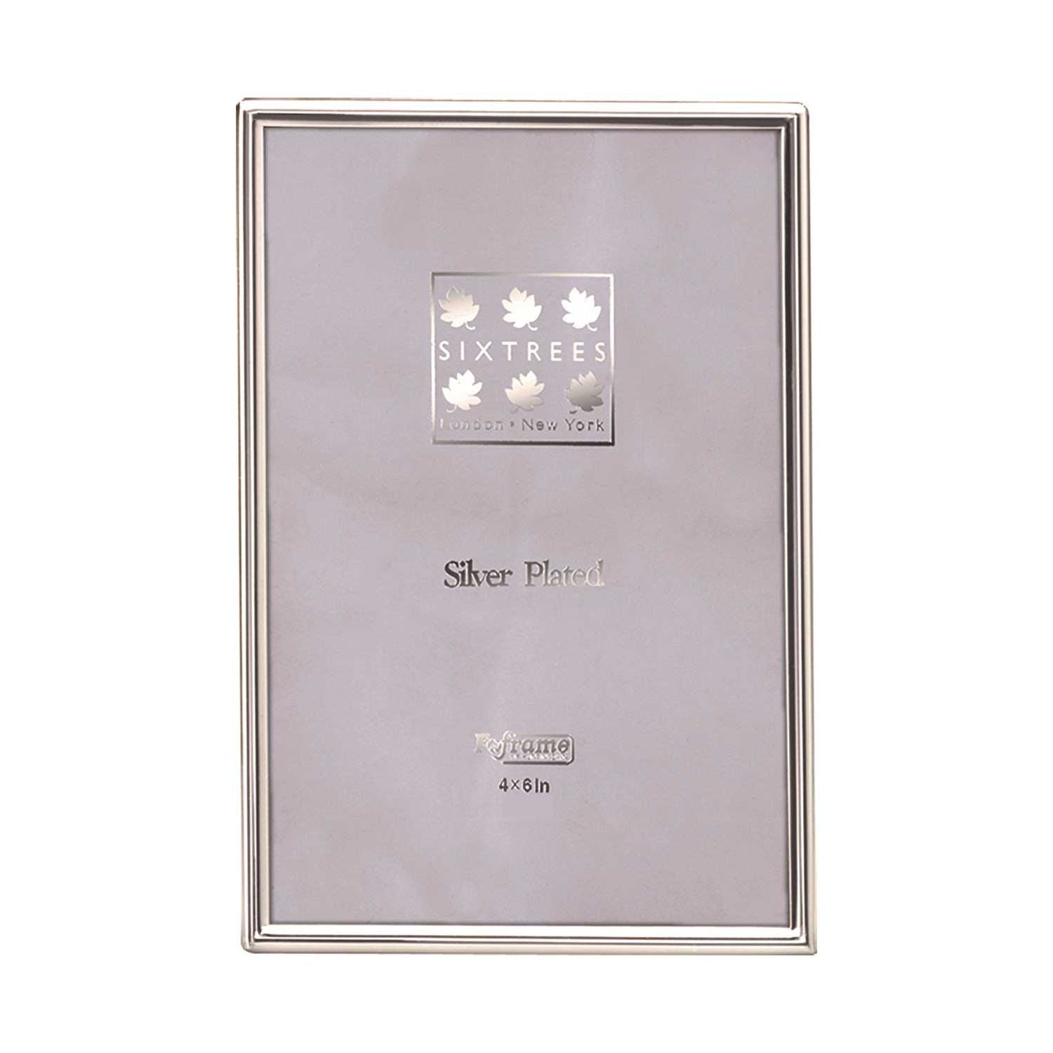Sixtrees Cambridge silver photo frame 4x6 inches (British brand)