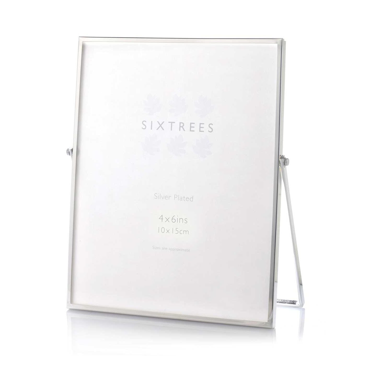 Sixtrees silver Wiggins photo frame 4x6 inches, imported from the UK