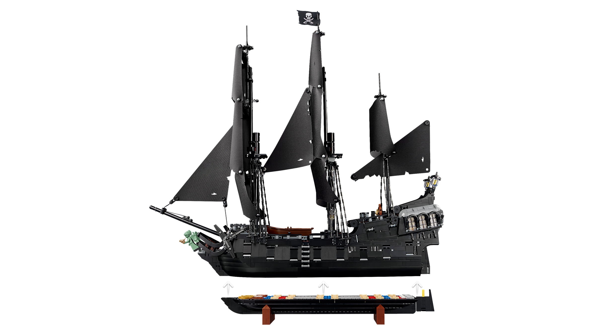 LEGO Captain Jack Sparrow's Pirate Ship 2862 Piece - British product