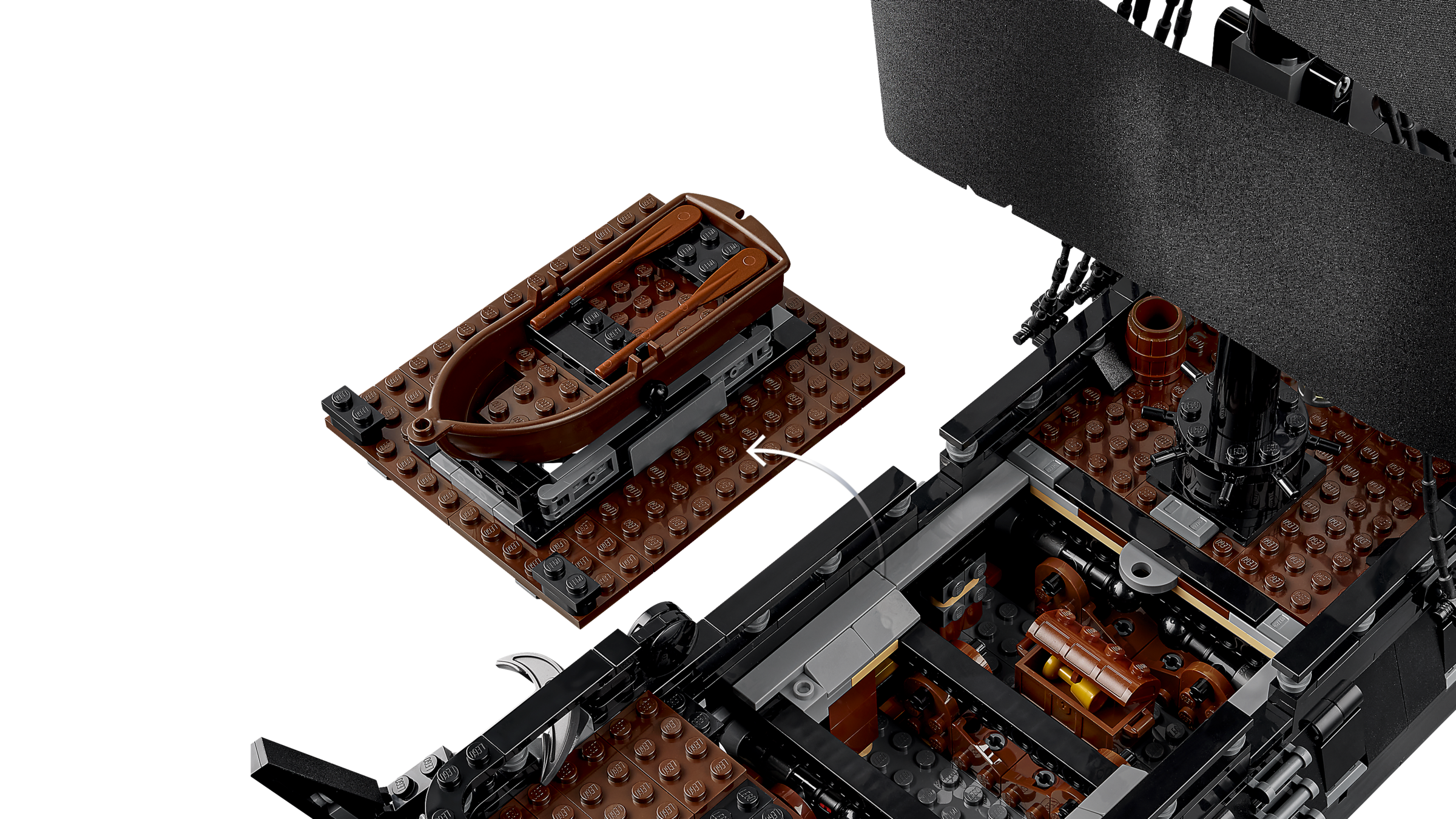 LEGO Captain Jack Sparrow's Pirate Ship 2862 Piece - British product