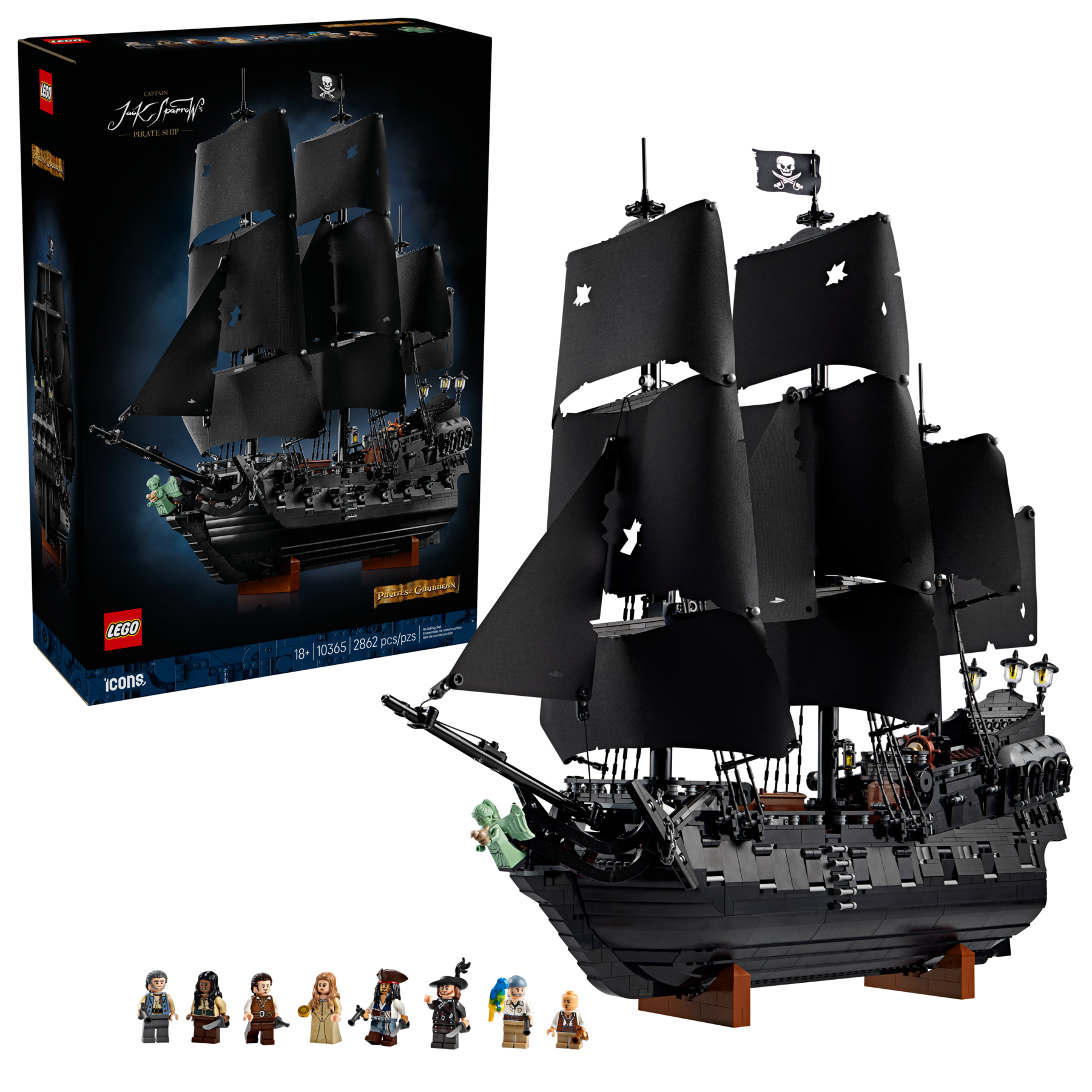 LEGO Captain Jack Sparrow's Pirate Ship 2862 Piece - British product