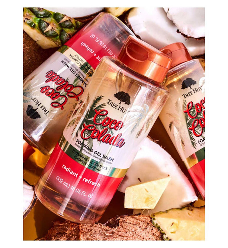 Tree Hut foaming gel body wash Coco Colada 532ml - British product