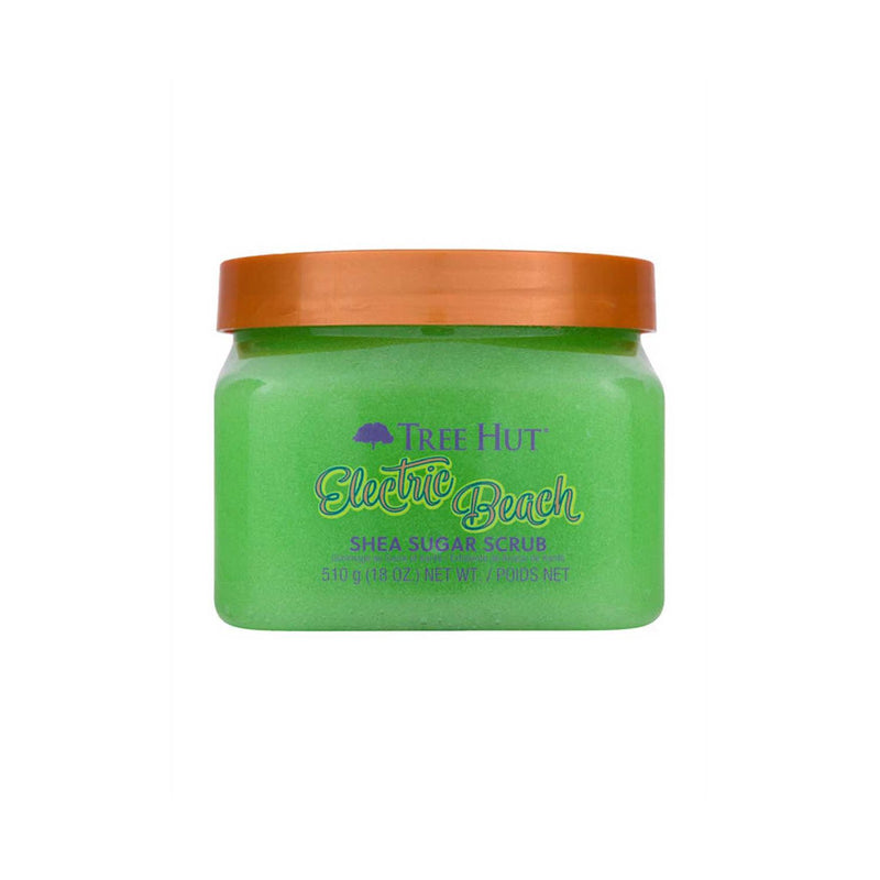 Tree Hut Shea Sugar Body Scrub Electric Beach 510g, imported from the UK