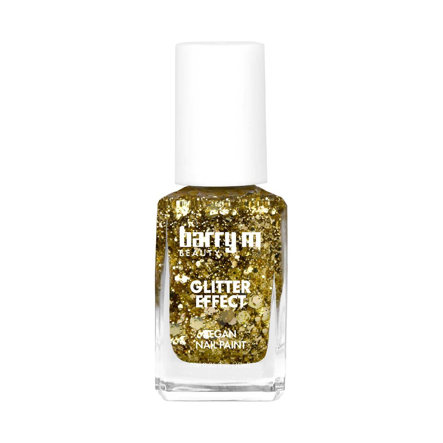 Barry M Glitter Effect Nail Paint Glitz & Gold 10ml (British brand)