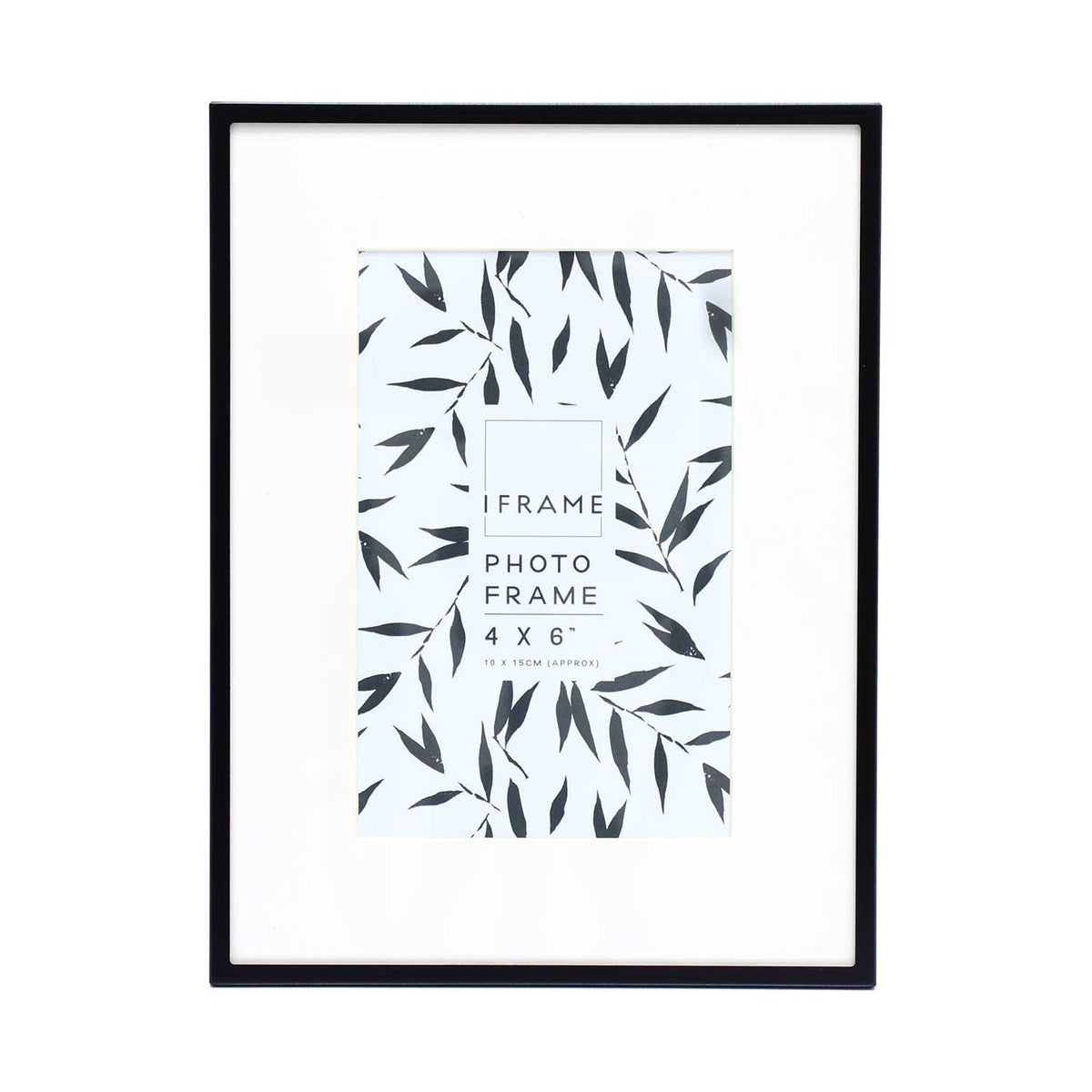 iFrame black metal photo frame 4x6 inches, UK version