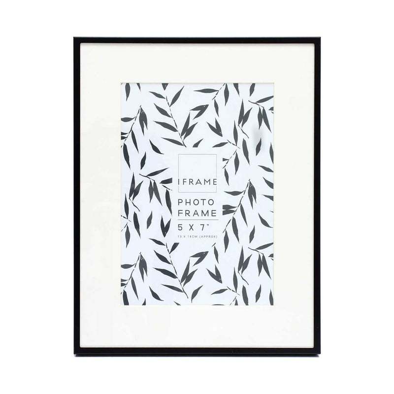 iFrame black metal photo frame 5x7 inches - British product