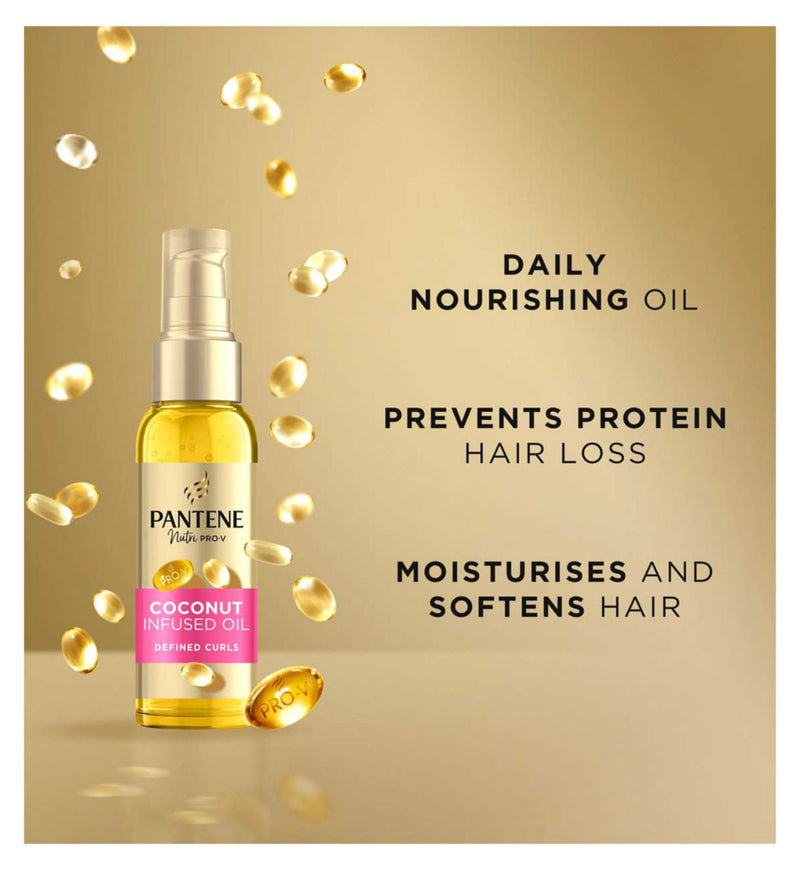 Pantene Defined Curls Coconut Infused Hair Oil 100ml, UK version
