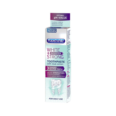 Boots Rapid White Booster White & Strong Dual Action Mint Toothpaste 75ml- Buy online at McGrocer