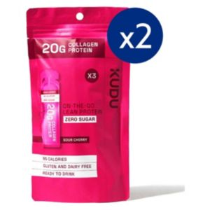 Kudu Collagen Protein Sachet Sour Cherry 63g x 6 sachets, UK version