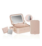Beautifect Go Mini Hand Stitched Makeup Case Nude Bundle