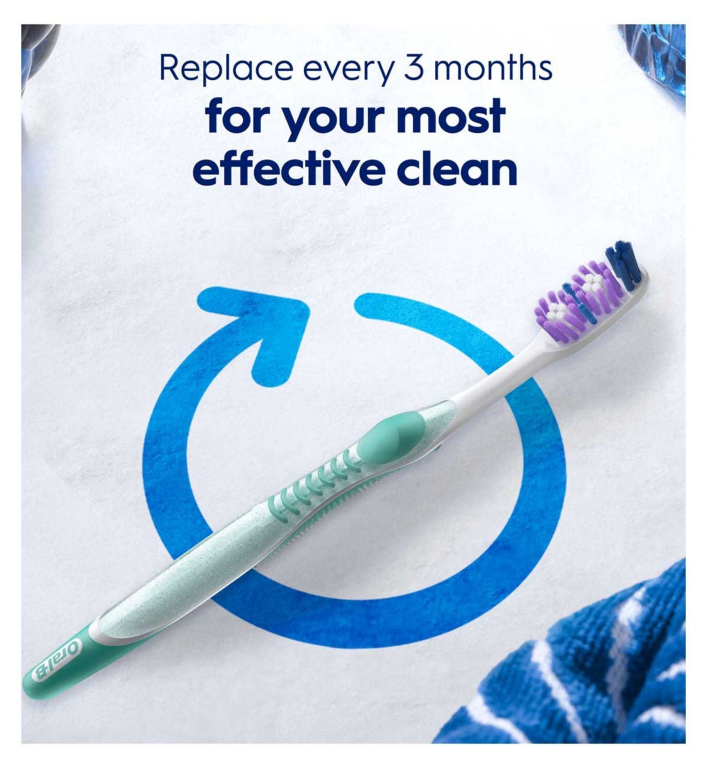 Oral-B PRO-3DWHITE Advanced manual toothbrush Medium (British brand)