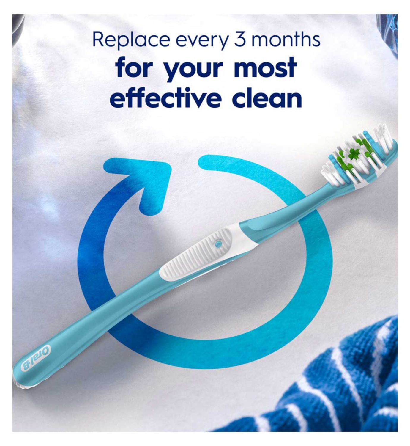 Oral-B Pro-Clean manual toothbrush medium bristles pack 2, imported from the UK