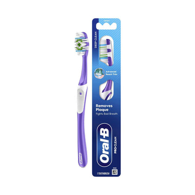 Boots Oral-B Pro-Clean Manual Toothbrush Medium Bristles 1 Count- Buy online at McGrocer