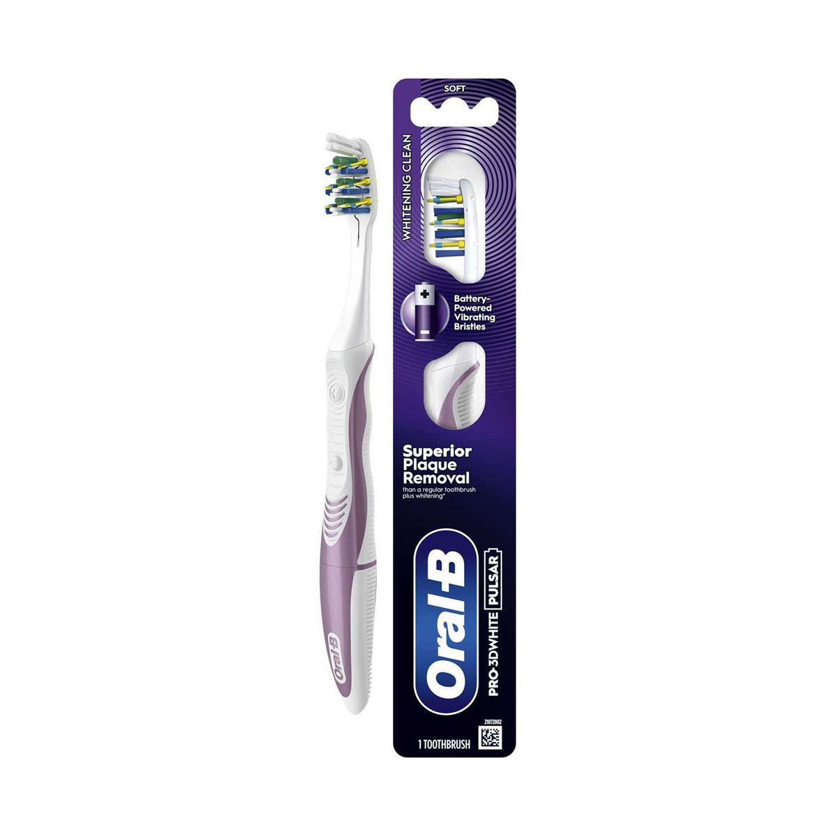 Oral-B Pro-3DWhite Pulsar battery-powered toothbrush, imported from the UK