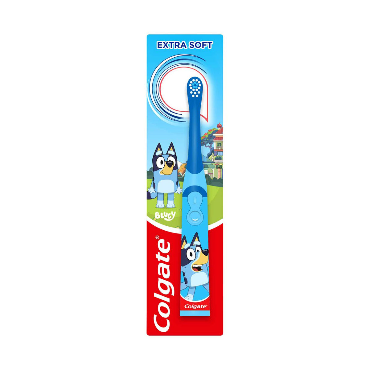 Colgate Bluey extra soft battery toothbrush (British brand)
