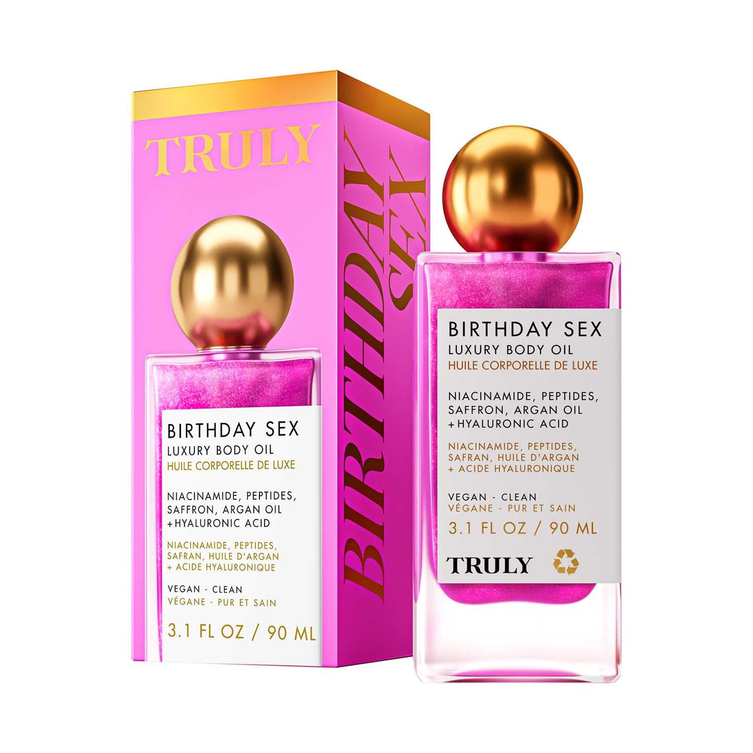 Truly Birthday Sex illuminating body oil 90ml (British brand)