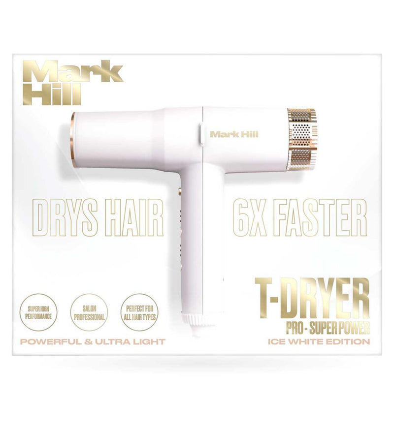 Mark Hill Ice White Edition T-Dryer hair dryer, imported from the UK