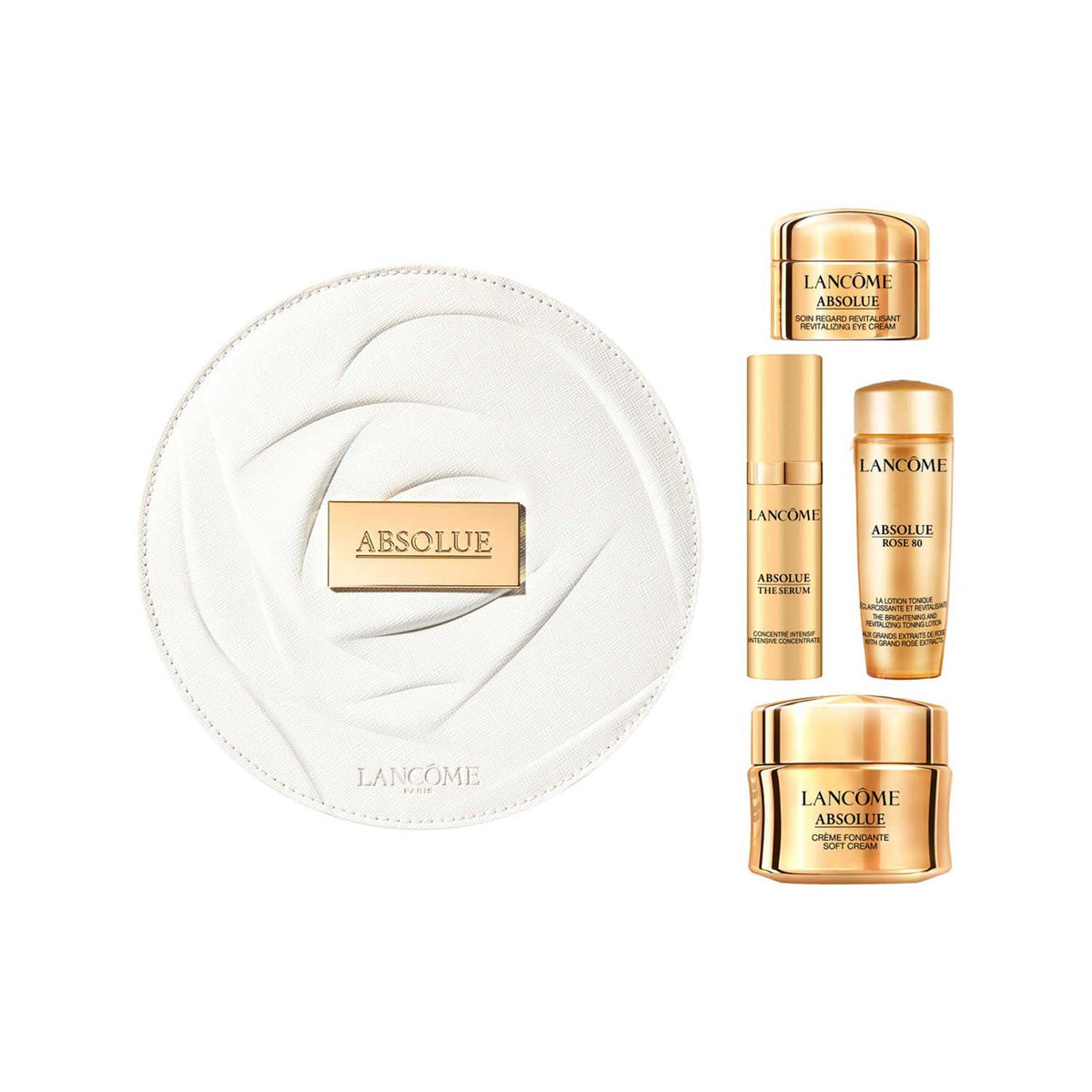 Lancôme Absolue travel set collection skincare samples (British brand)