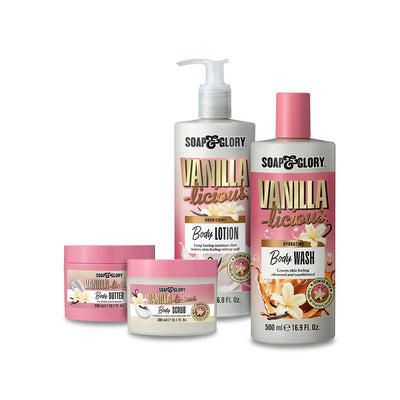 Boots Soap & Glory Vanilla-licious Complete Bath Body Bundle- Buy online at McGrocer