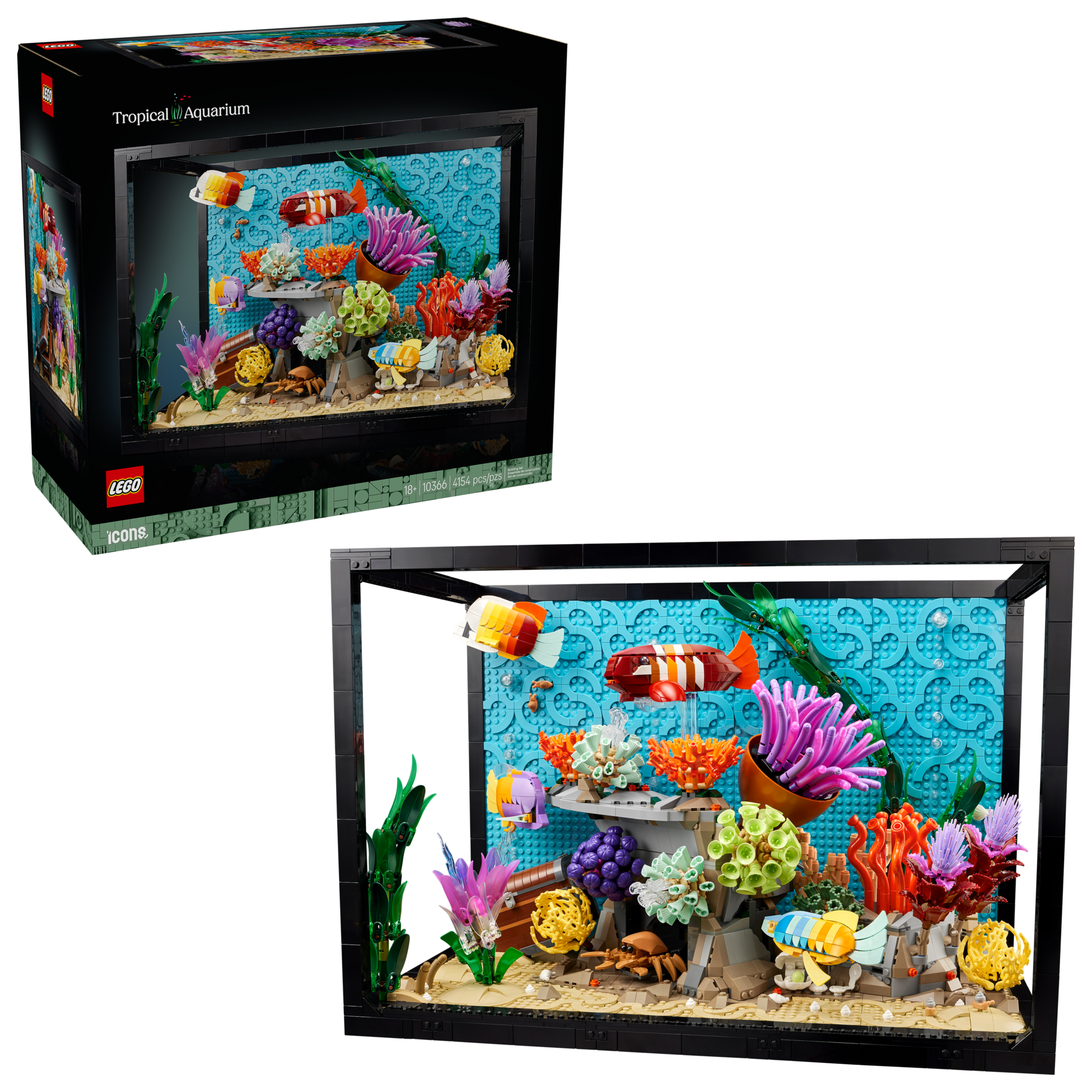 LEGO Icons Tropical Aquarium building set (British brand)